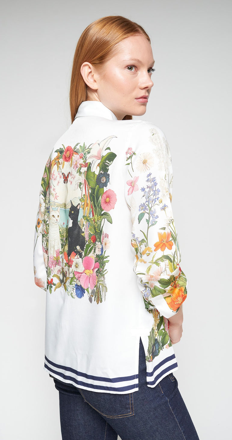 SHIRT TEA GATOS PRINT