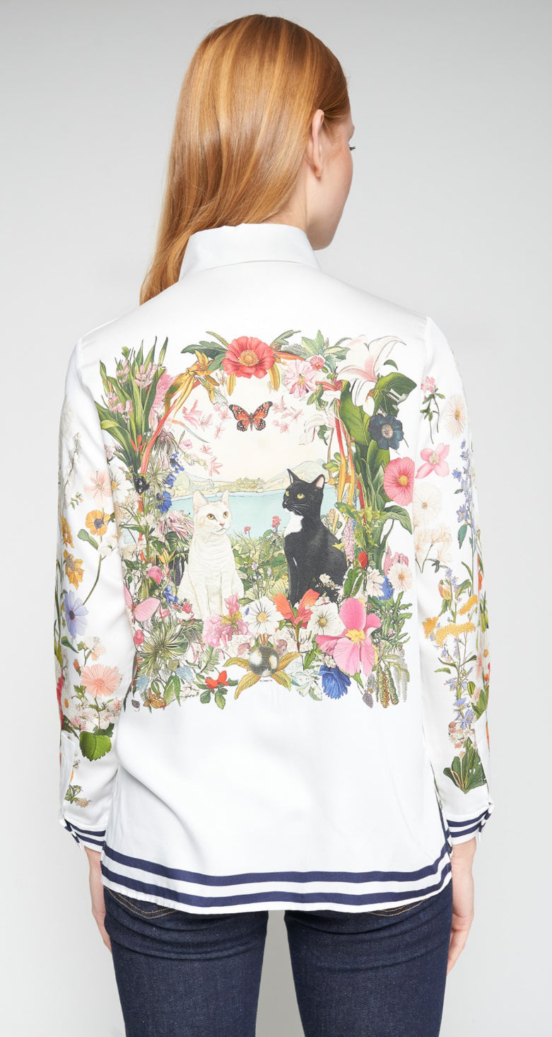 SHIRT TEA GATOS PRINT