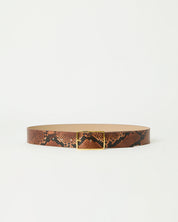 MILLA PYTHON LEATHER BELT