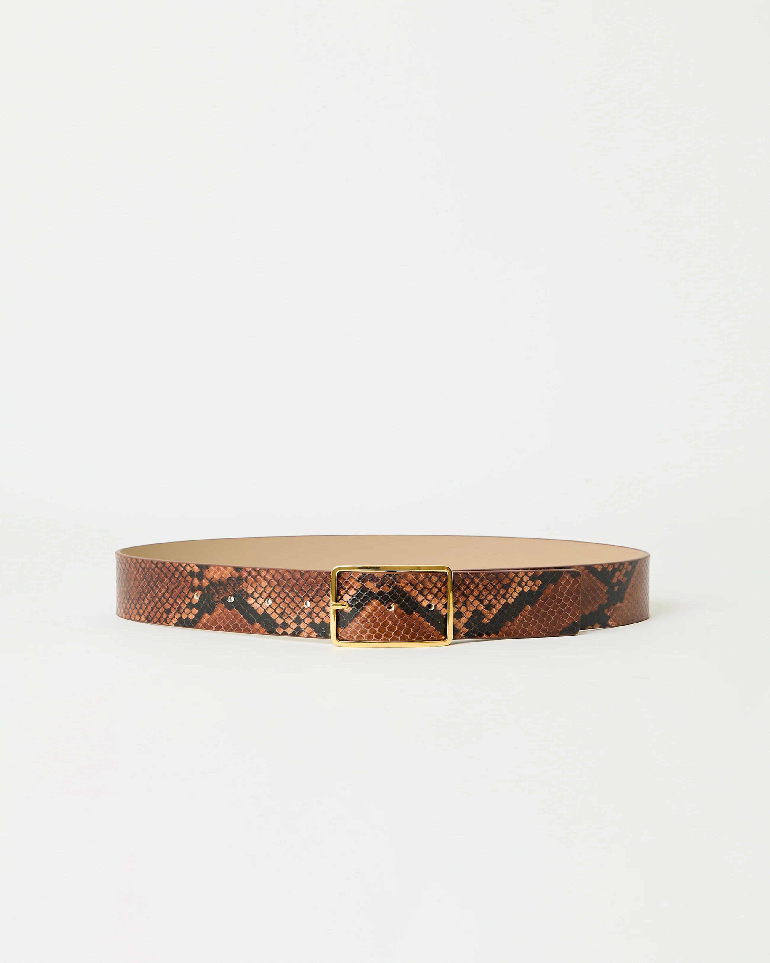 MILLA PYTHON LEATHER BELT