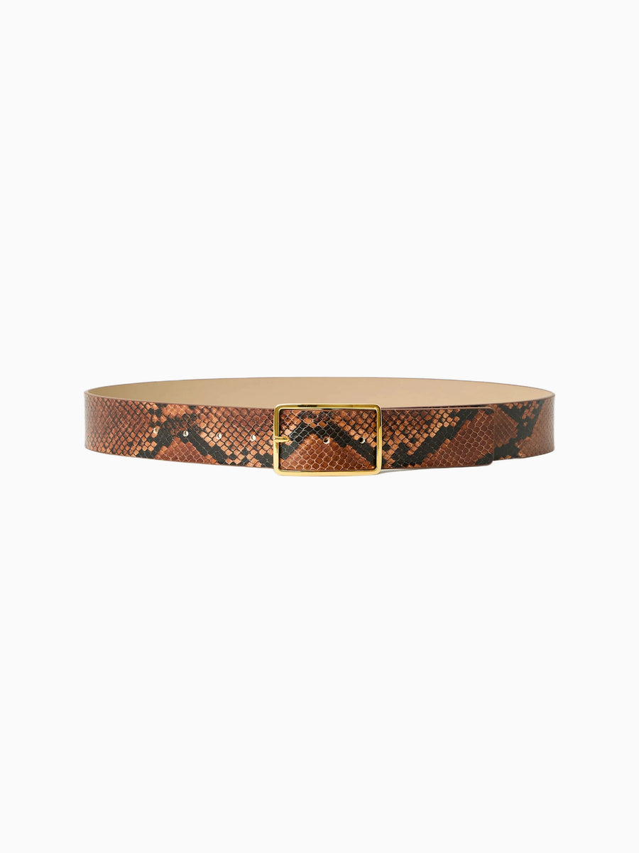 MILLA PYTHON LEATHER BELT
