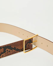 MILLA PYTHON LEATHER BELT