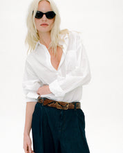 MILLA PYTHON LEATHER BELT