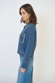 MYRA WHIPSTITCH BARN SWEATER