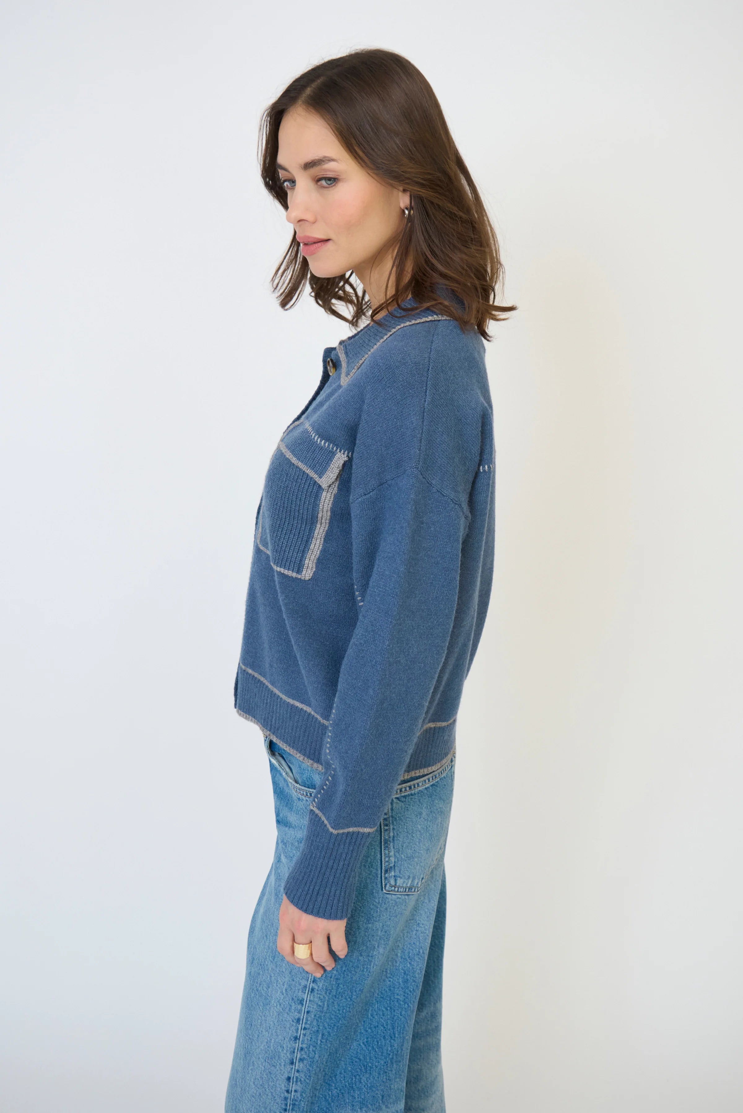 MYRA WHIPSTITCH BARN SWEATER