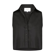 THE BOXY CROPPED SLEEVELESS SHIRT