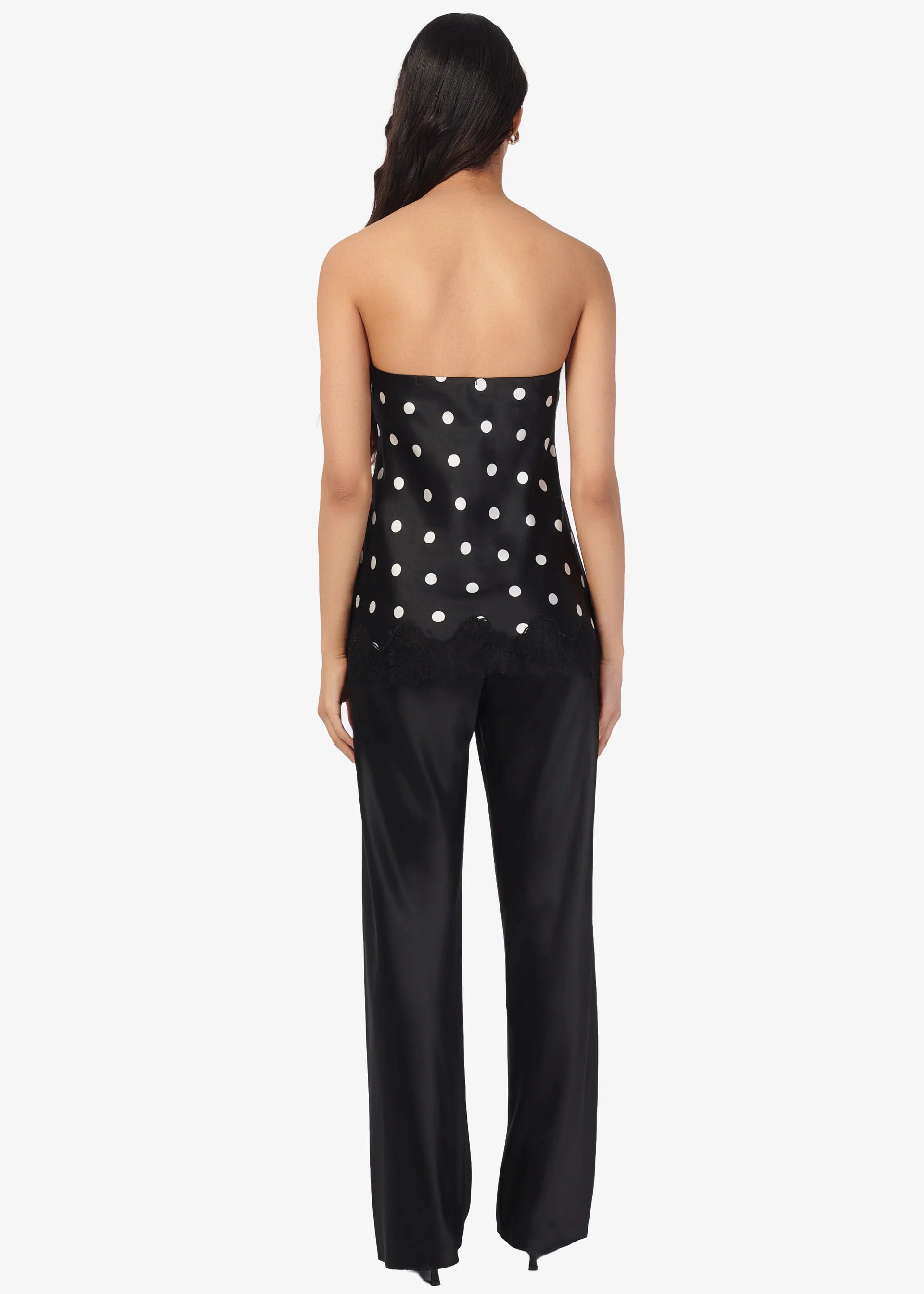 ODESSA STRAPLESS CAMISOLE POLKA-DOT