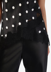 ODESSA STRAPLESS CAMISOLE POLKA-DOT