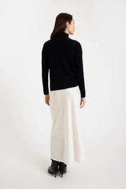 BRODIE RUCHED HIGH NECK SHIRT