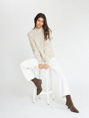 Pointelle Mock Neck | Mojave