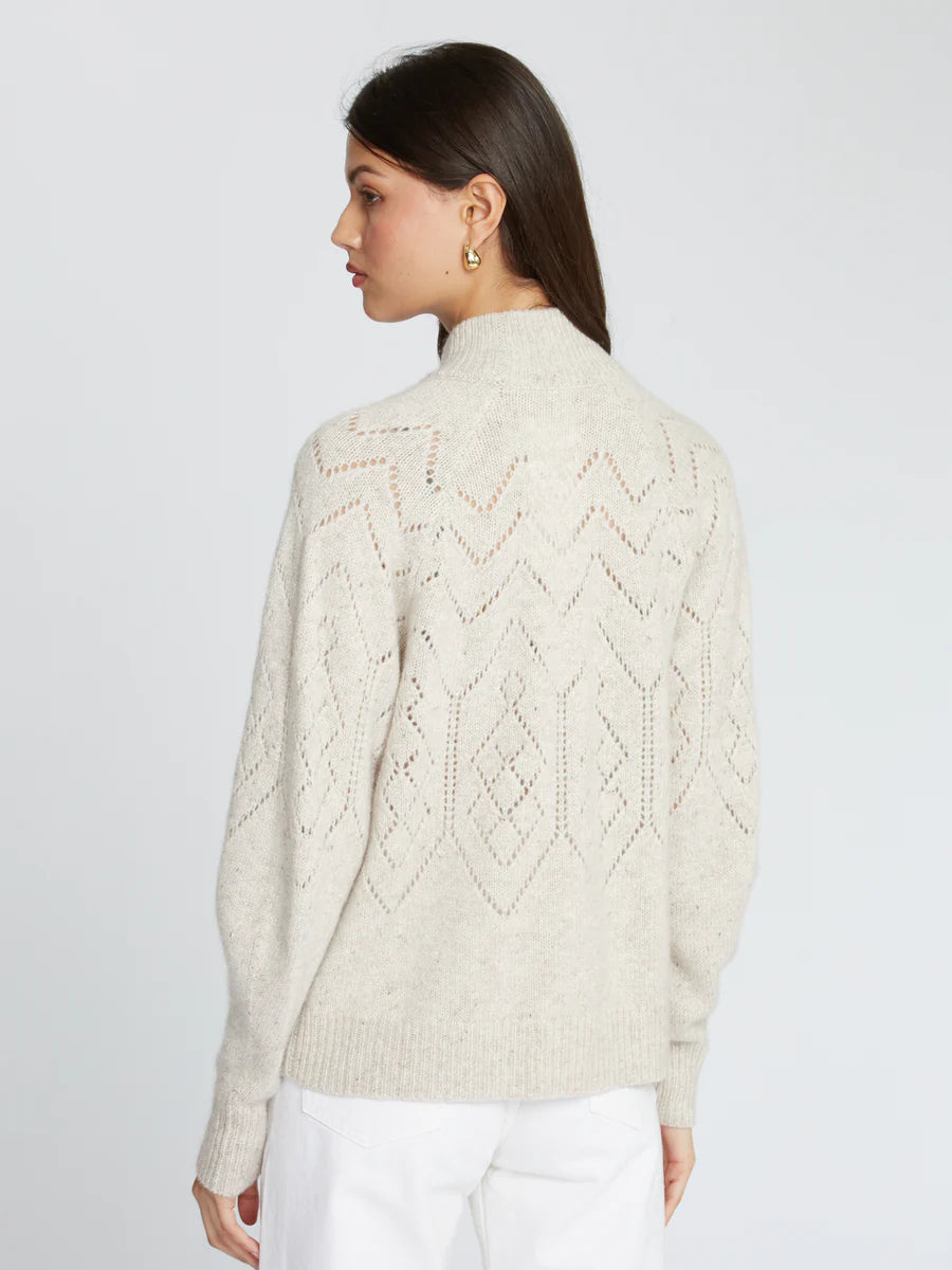 Pointelle Mock Neck | Mojave