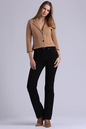 Cotton Blend Shrunken Blazer