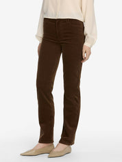 Le Sleek Straight Corduroy | Bitter Chocolate
