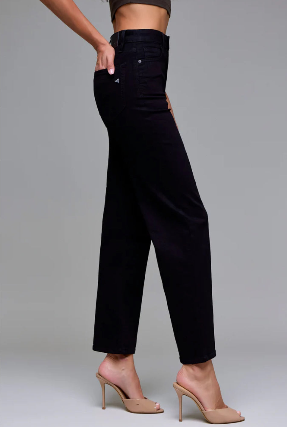 Tracey | Jet Black Clean Stretch Straight
