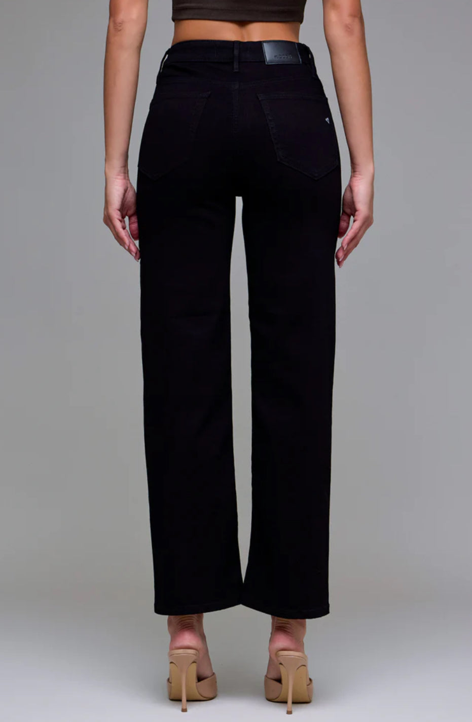 Tracey | Jet Black Clean Stretch Straight