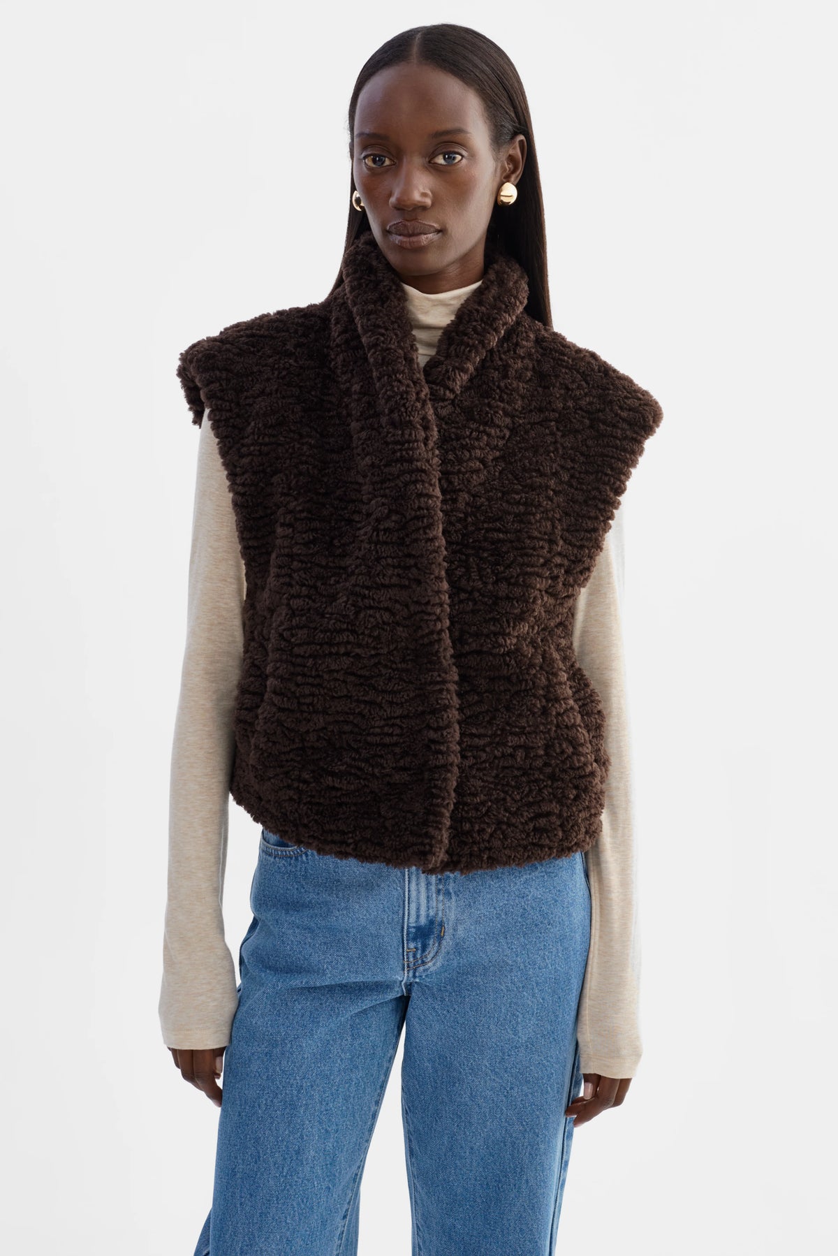 DUA | REVERSIBLE FAUX FUR VEST