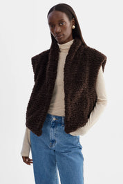 DUA | REVERSIBLE FAUX FUR VEST