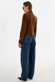 DONNA S | SUEDE BIKER JACKET