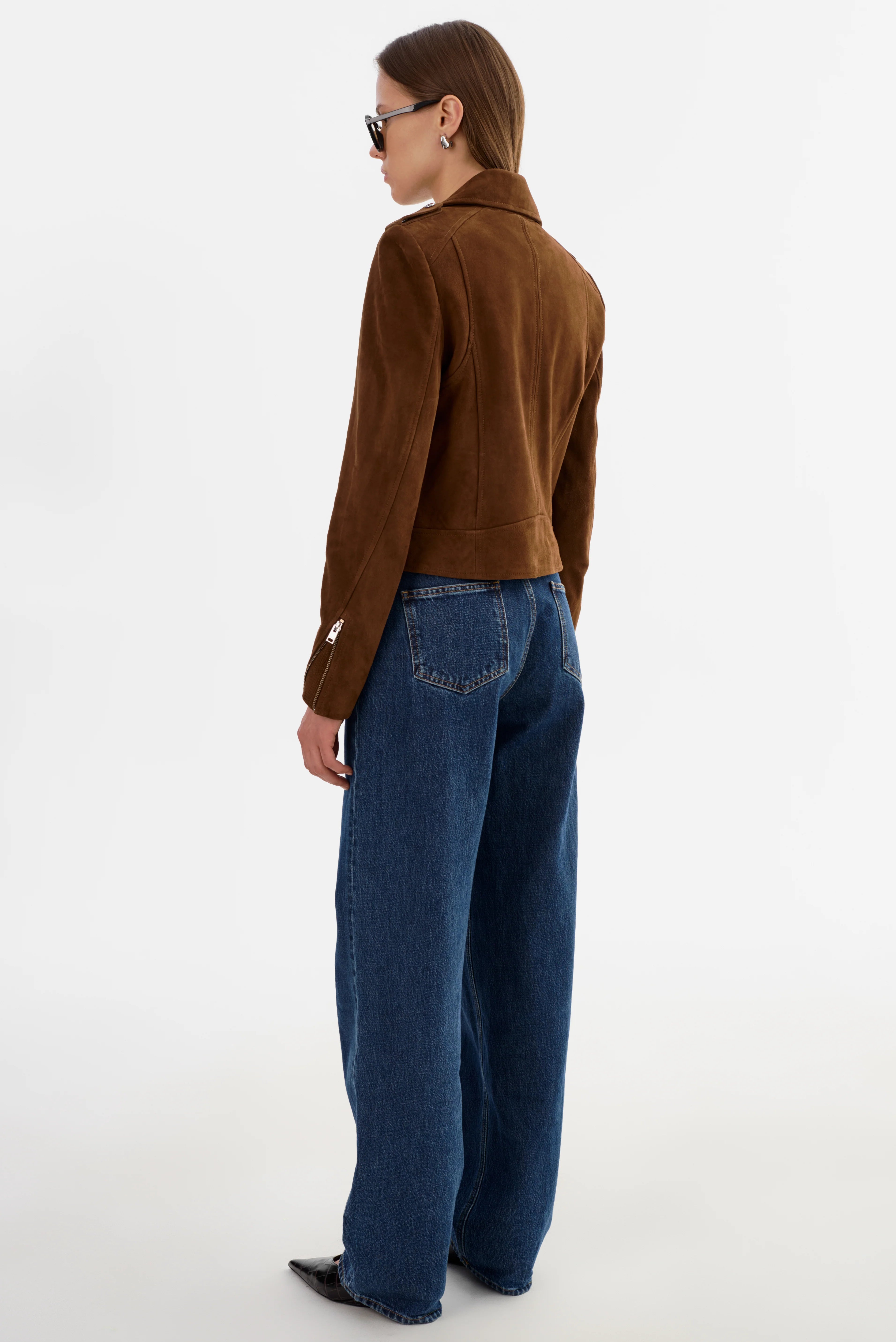 DONNA S | SUEDE BIKER JACKET