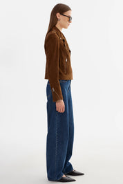 DONNA S | SUEDE BIKER JACKET