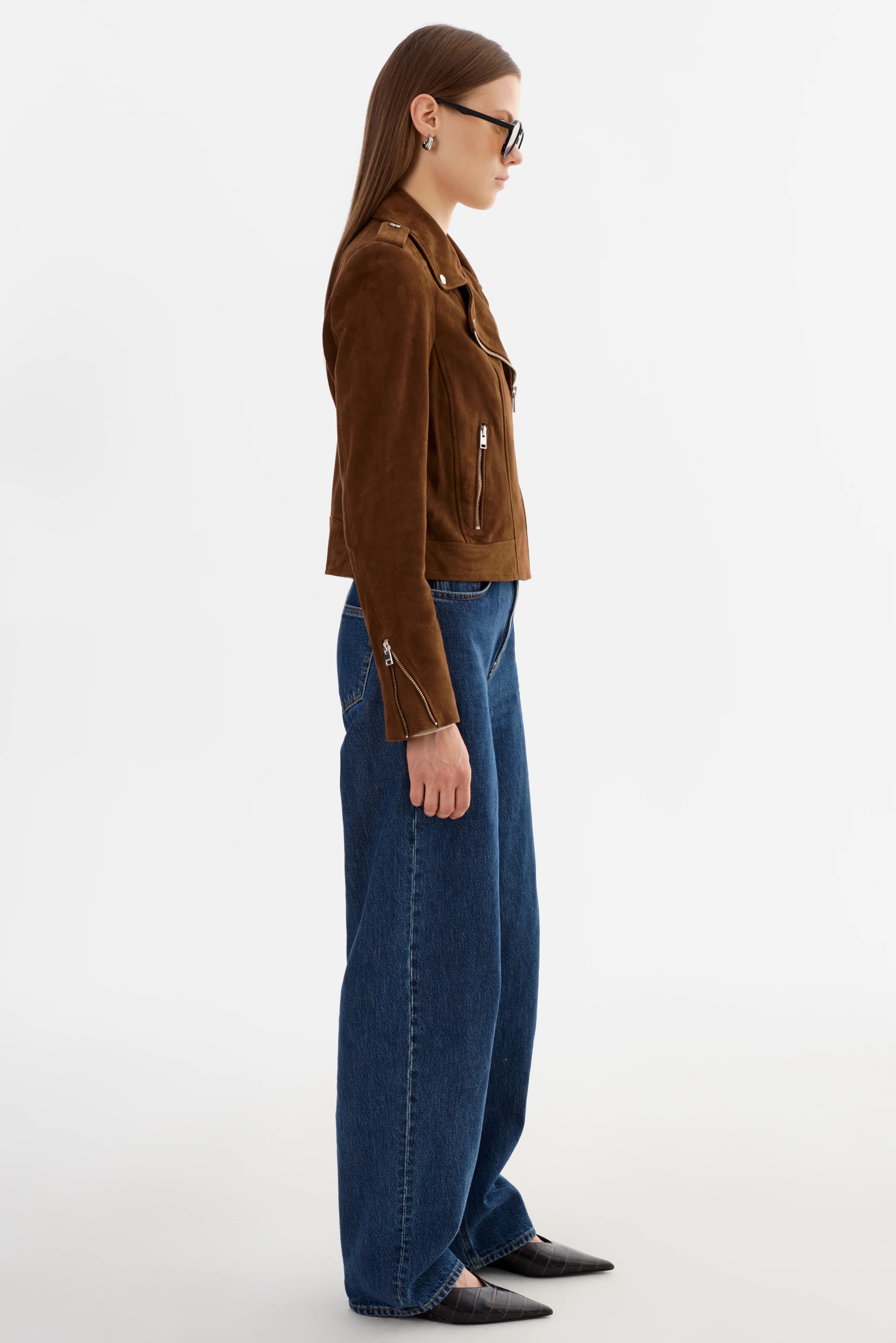 DONNA S | SUEDE BIKER JACKET