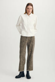 DRIANE SHIRT | Brown Suede