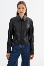 OCEANA | FITTED LEATHER JACKET
