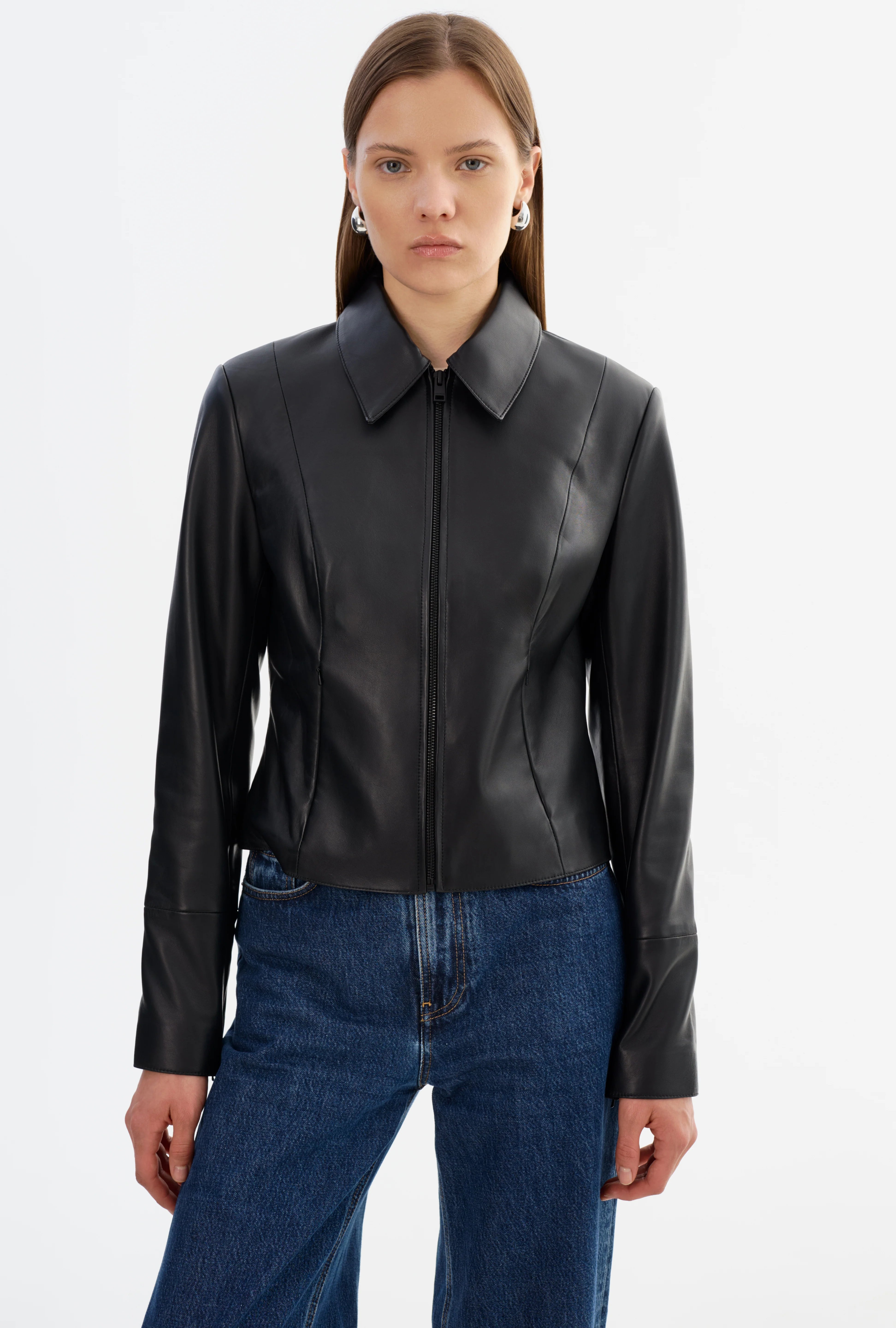 OCEANA | FITTED LEATHER JACKET