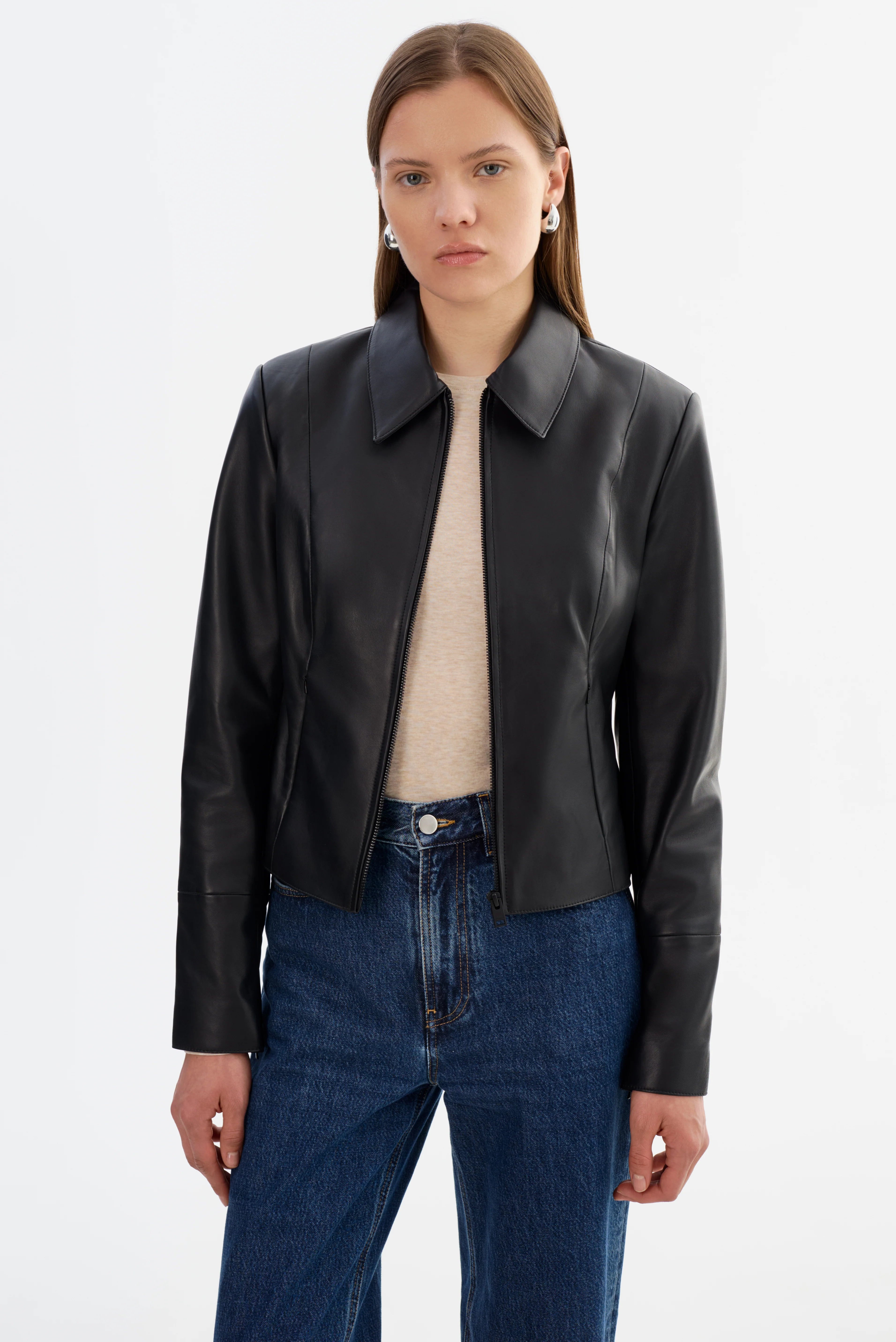OCEANA | FITTED LEATHER JACKET