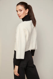 BRONTE BUTTONED FRONT CARDIGAN WITH PATCH POCKETS