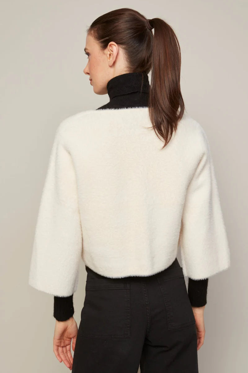 BRONTE BUTTONED FRONT CARDIGAN WITH PATCH POCKETS