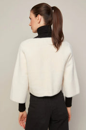 BRONTE BUTTONED FRONT CARDIGAN WITH PATCH POCKETS