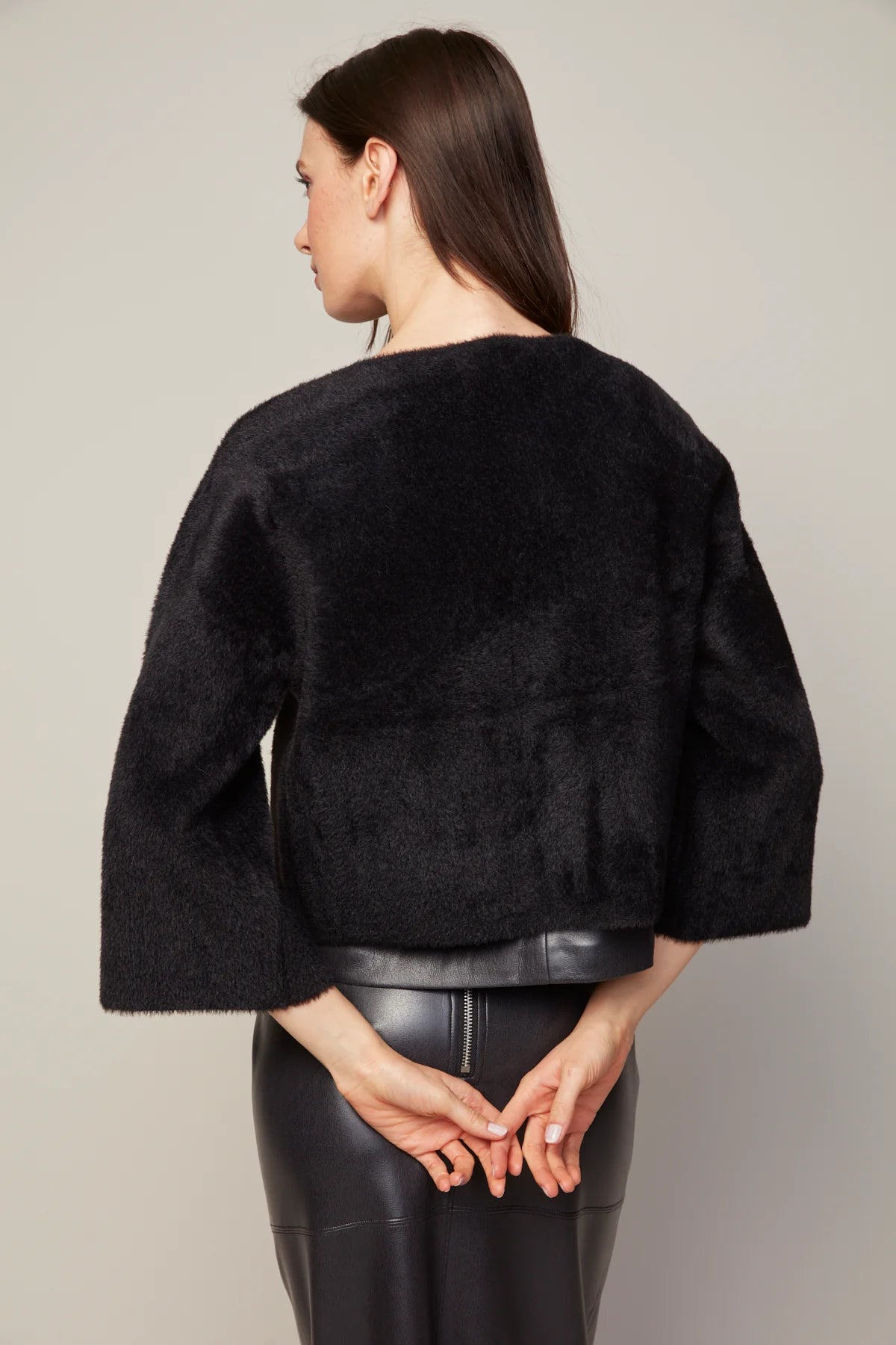 BRONTE BUTTONED FRONT CARDIGAN WITH PATCH POCKETS