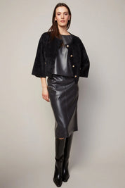 BRONTE BUTTONED FRONT CARDIGAN WITH PATCH POCKETS