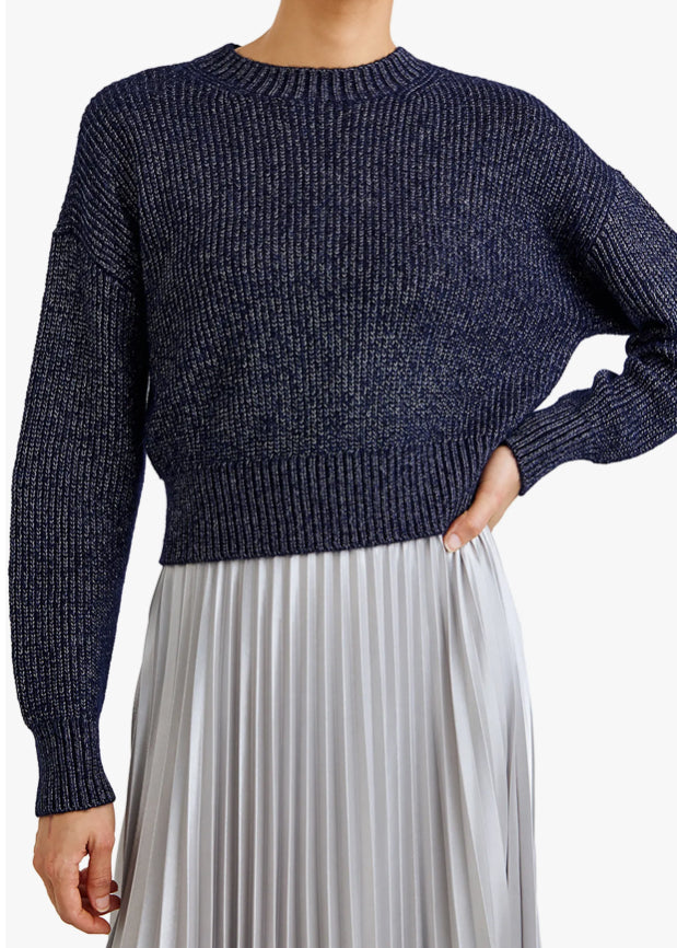 Marled Fitted Waist Sweater