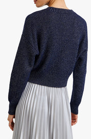 Marled Fitted Waist Sweater