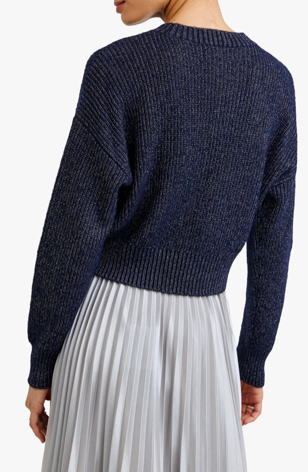 Marled Fitted Waist Sweater