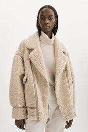 BADU | OVERSIZED FAUX SHEARLING JACKET