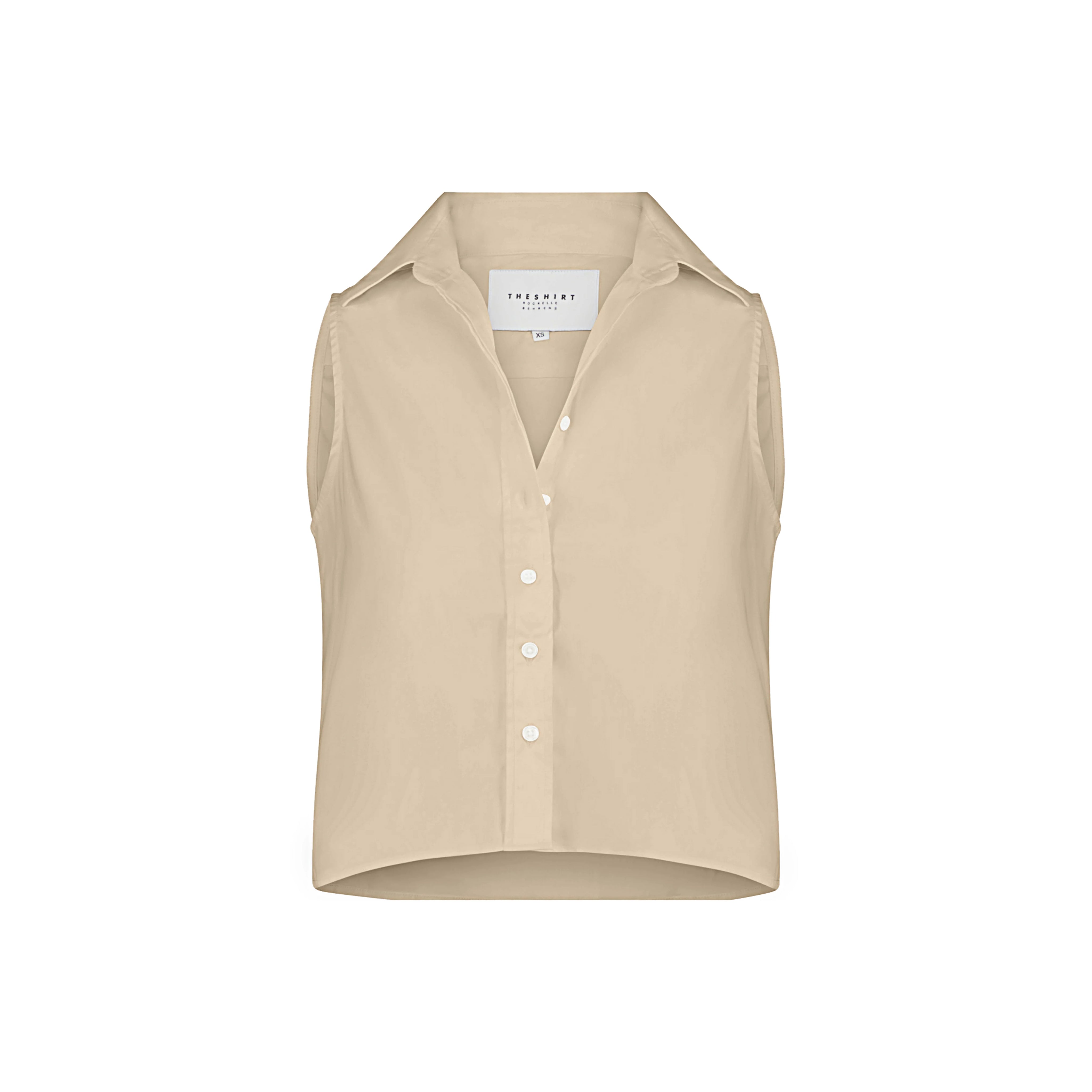 THE BOXY CROPPED SLEEVELESS SHIRT