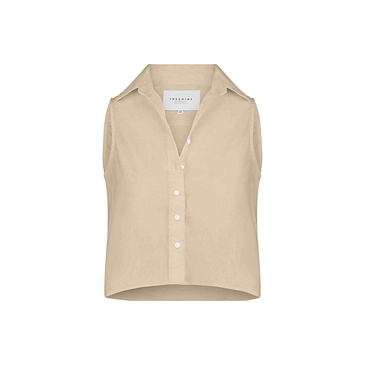 THE BOXY CROPPED SLEEVELESS SHIRT