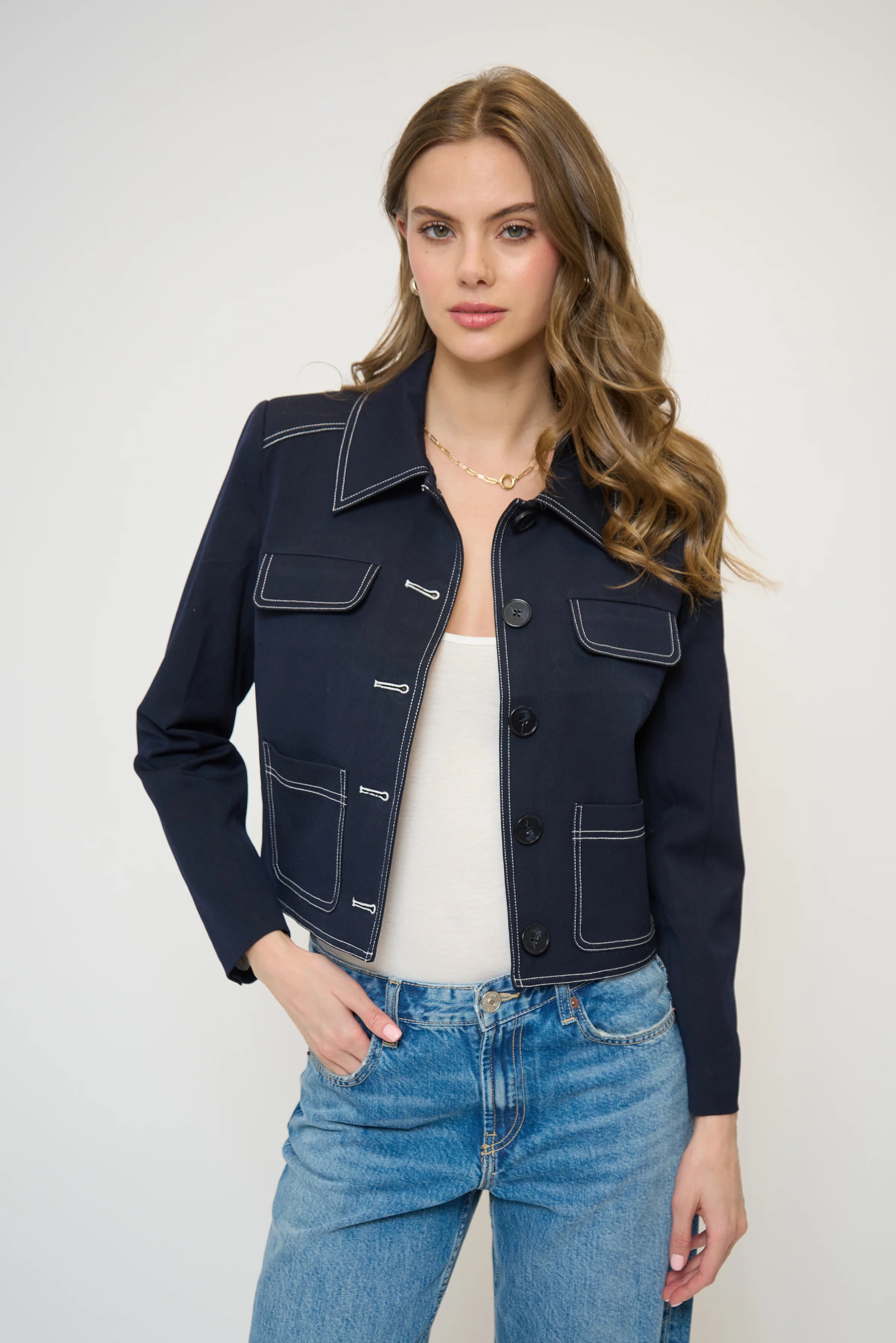 FRANKI TOPSTITCH LADY JACKET