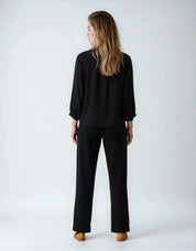 CHRYSTIE DRAPED STRETCH CUPRO JACKET