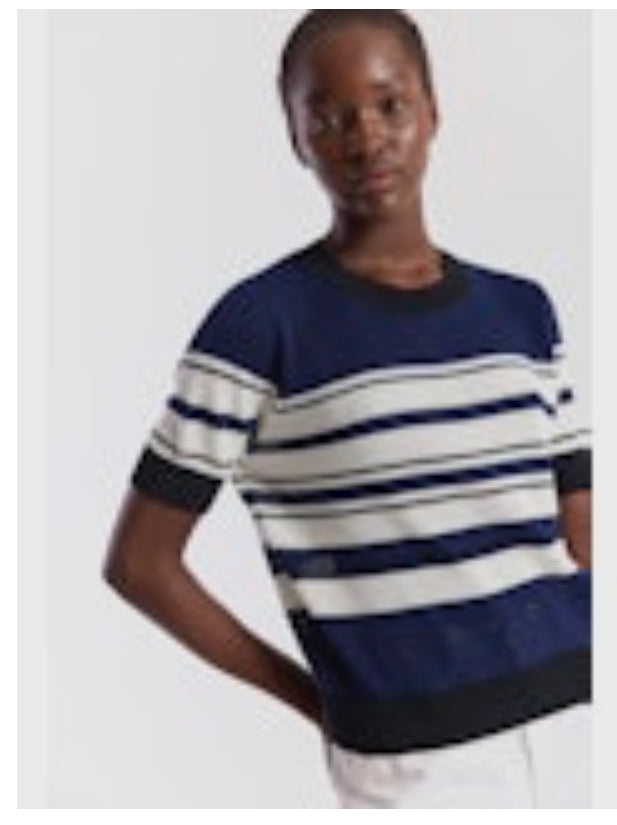 Texture stripe tee