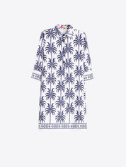 Vilagallo Palm Tree Cotton Dress