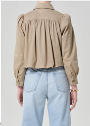 Everly Shirred Crop Jacket