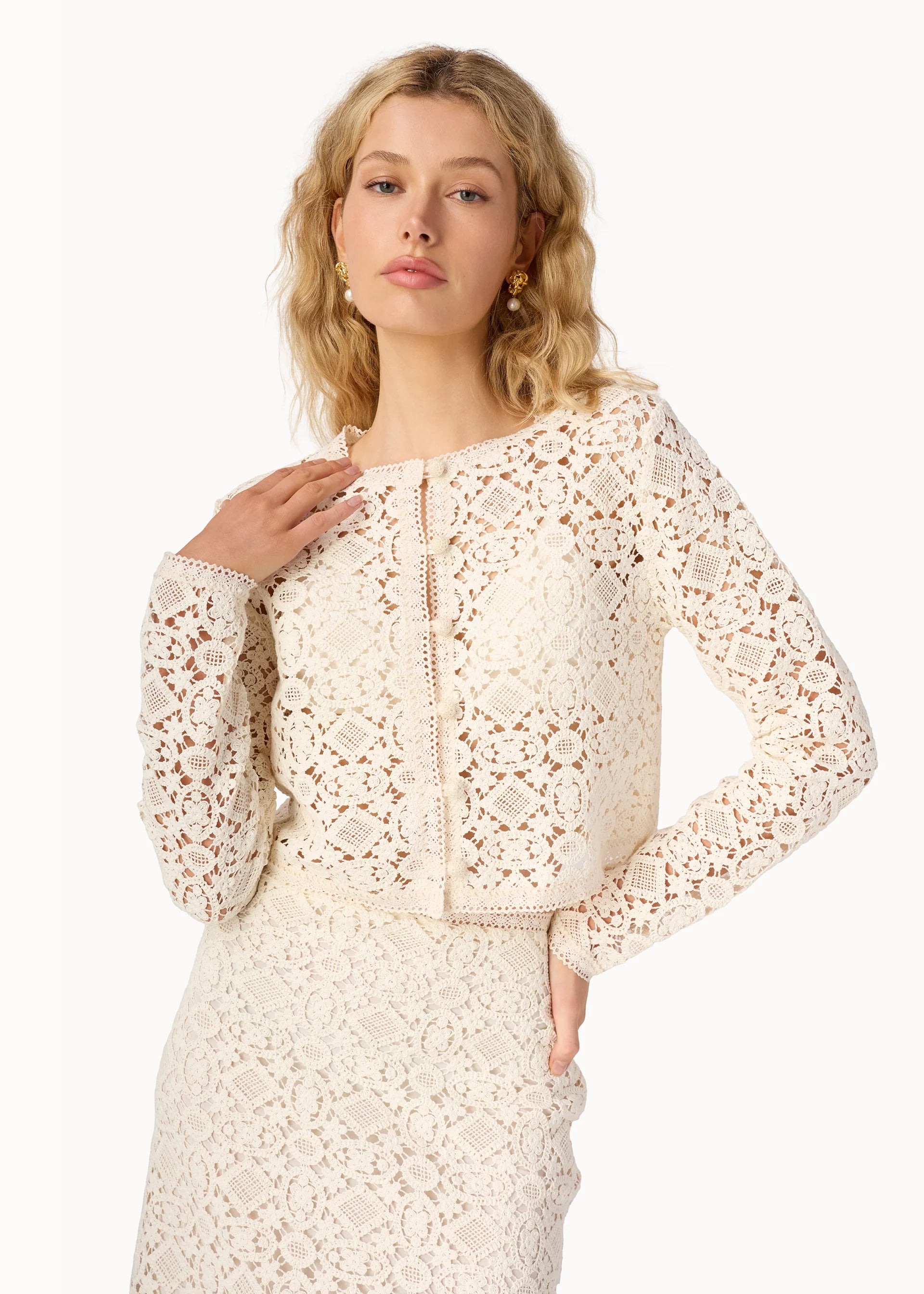 KAYSERI CROCHET CARDIGAN CERAMIC