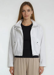 MERCER STRETCH POPLIN FLIGHT JACKET