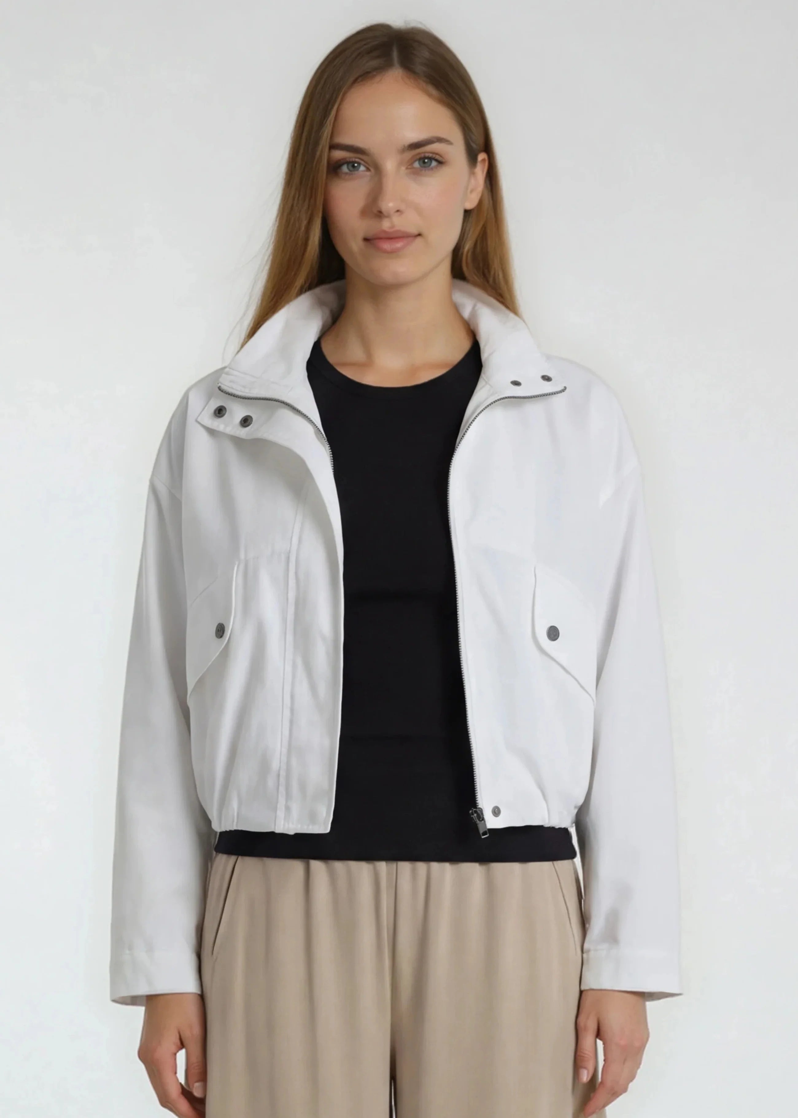MERCER STRETCH POPLIN FLIGHT JACKET