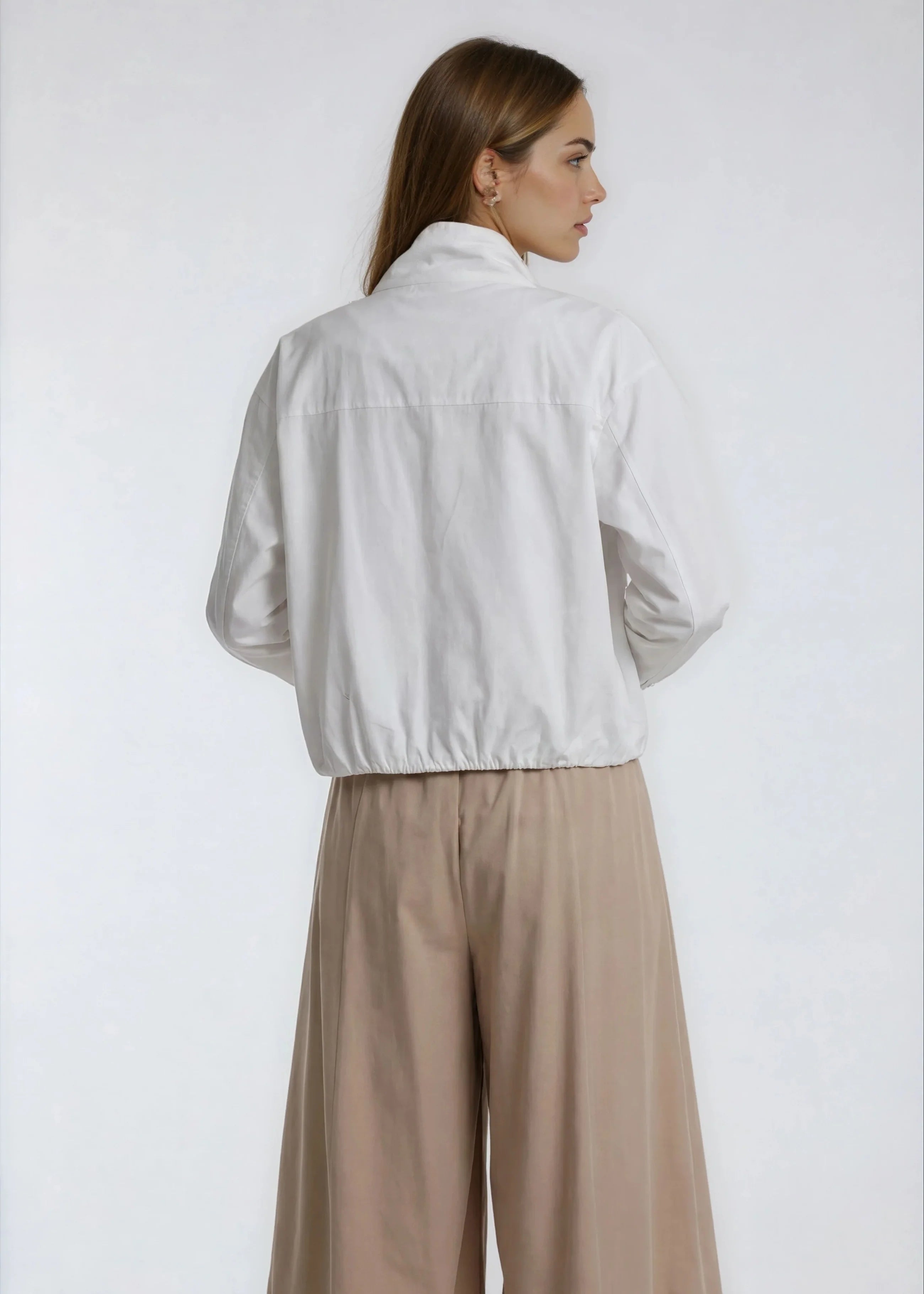 MERCER STRETCH POPLIN FLIGHT JACKET