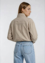 MERCER STRETCH POPLIN FLIGHT JACKET